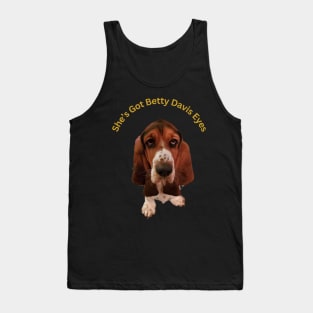 Basset Hound with Betty Davis Eyes Tank Top